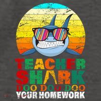 Teacher Shark Doo Doo Doo Your Homework Vector Backpack