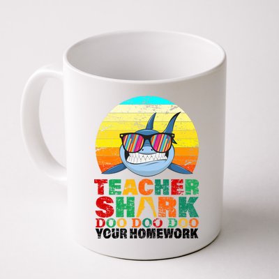 Teacher Shark Doo Doo Doo Your Homework Coffee Mug