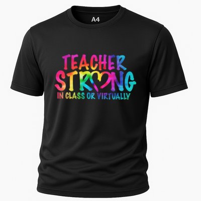 Teacher Strong In Class Or Virtually Performance Shirt