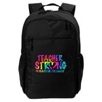 Teacher Strong In Class Or Virtually Backpack