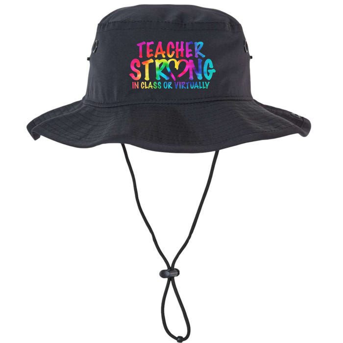 Teacher Strong In Class Or Virtually Bucket Hat