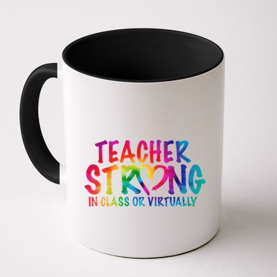 Teacher Strong In Class Or Virtually Mug