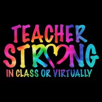 Teacher Strong In Class Or Virtually Flatbill Hat