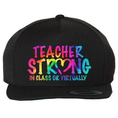 Teacher Strong In Class Or Virtually Wool Snapback Cap