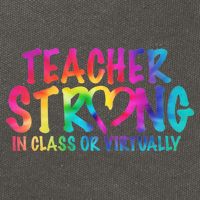Teacher Strong In Class Or Virtually Cotton Canvas Backpack