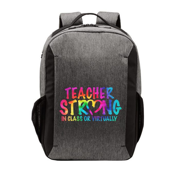 Teacher Strong In Class Or Virtually Vector Backpack