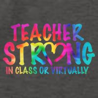 Teacher Strong In Class Or Virtually Vector Backpack