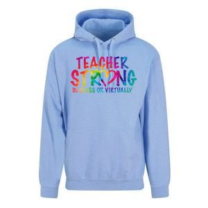 Teacher Strong In Class Or Virtually Unisex Surf Hoodie