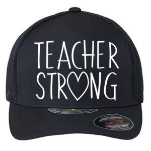 Teacher Strong Support Flexfit Unipanel Trucker Cap