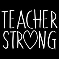 Teacher Strong Support Cooling Performance Crew T-Shirt