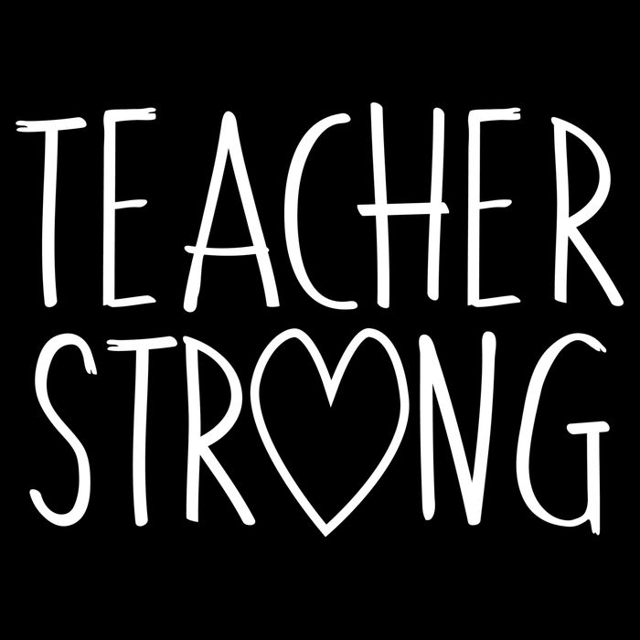 Teacher Strong Support Cooling Performance Crew T-Shirt