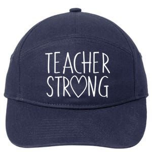 Teacher Strong Support 7-Panel Snapback Hat