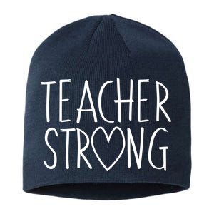 Teacher Strong Support Sustainable Beanie