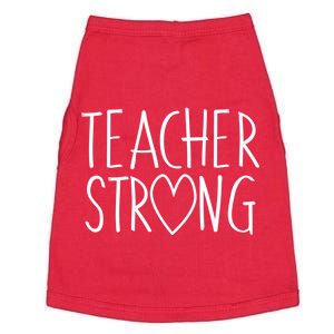 Teacher Strong Support Doggie Tank