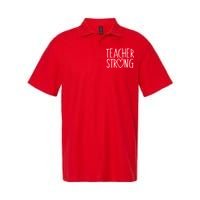 Teacher Strong Support Softstyle Adult Sport Polo