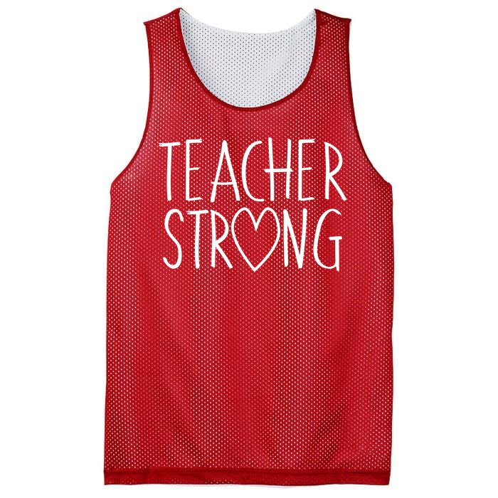 Teacher Strong Support Mesh Reversible Basketball Jersey Tank