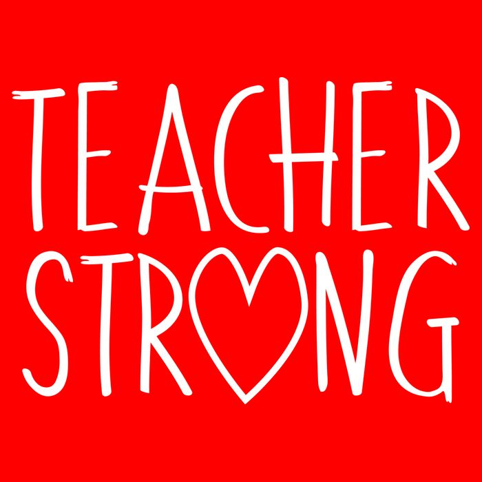 Teacher Strong Support Toddler Hoodie