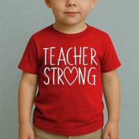 Teacher Strong Support Toddler T-Shirt