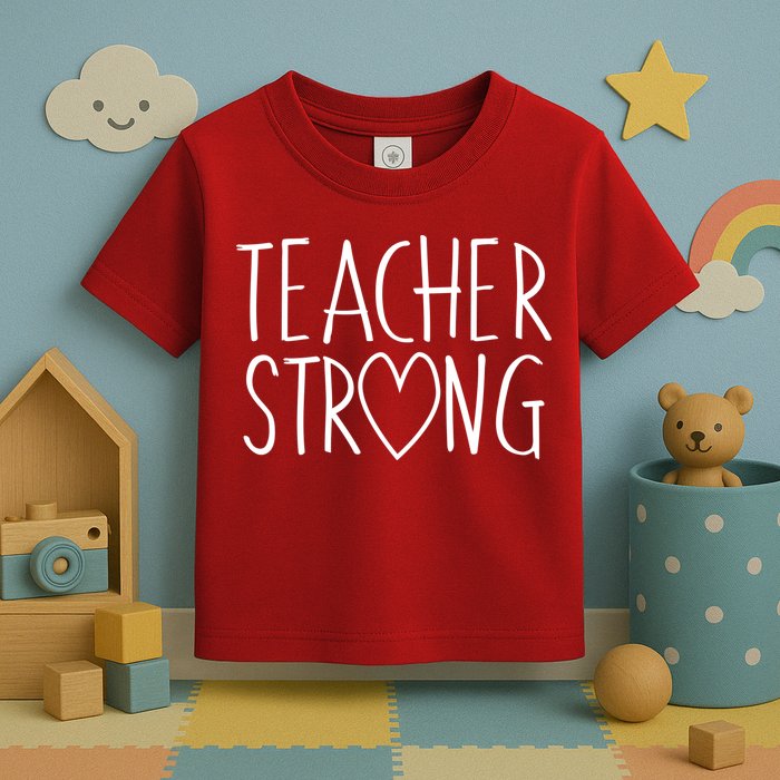 Teacher Strong Support Toddler T-Shirt