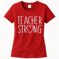 Teacher Strong Support Womens T-Shirt