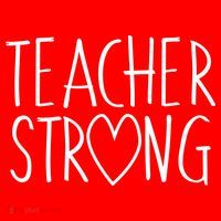 Teacher Strong Support Zip Tote Bag