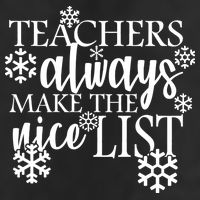 Teachers Always Make The Nice List Garment-Dyed Fleece Hoodie
