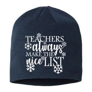 Teachers Always Make The Nice List Sustainable Beanie