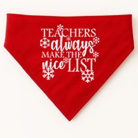 Teachers Always Make The Nice List USA-Made Doggie Bandana