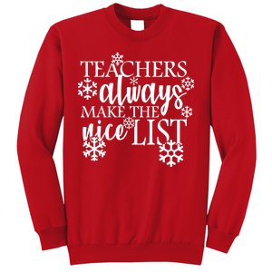 Teachers Always Make The Nice List Sweatshirt