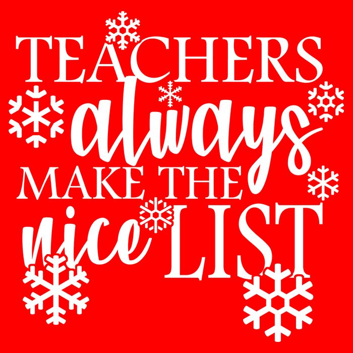 Teachers Always Make The Nice List 16 in Basic Backpack