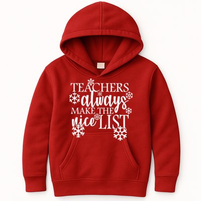 Teachers Always Make The Nice List Kids Hoodie