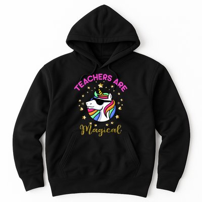 Teachers are Magical Funny Unicorn Hoodie