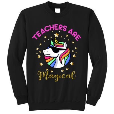 Teachers are Magical Funny Unicorn Sweatshirt