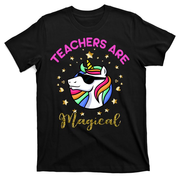 Teachers are Magical Funny Unicorn T-Shirt