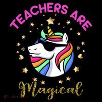 Teachers are Magical Funny Unicorn Impact Tech Backpack