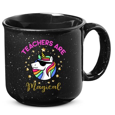 Teachers are Magical Funny Unicorn 15oz Campfire Ceramic Mug