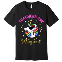 Teachers are Magical Funny Unicorn Premium T-Shirt