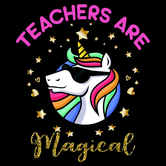 Teachers are Magical Funny Unicorn Premium T-Shirt