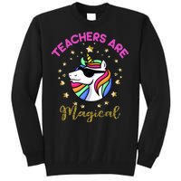 Teachers are Magical Funny Unicorn Tall Sweatshirt