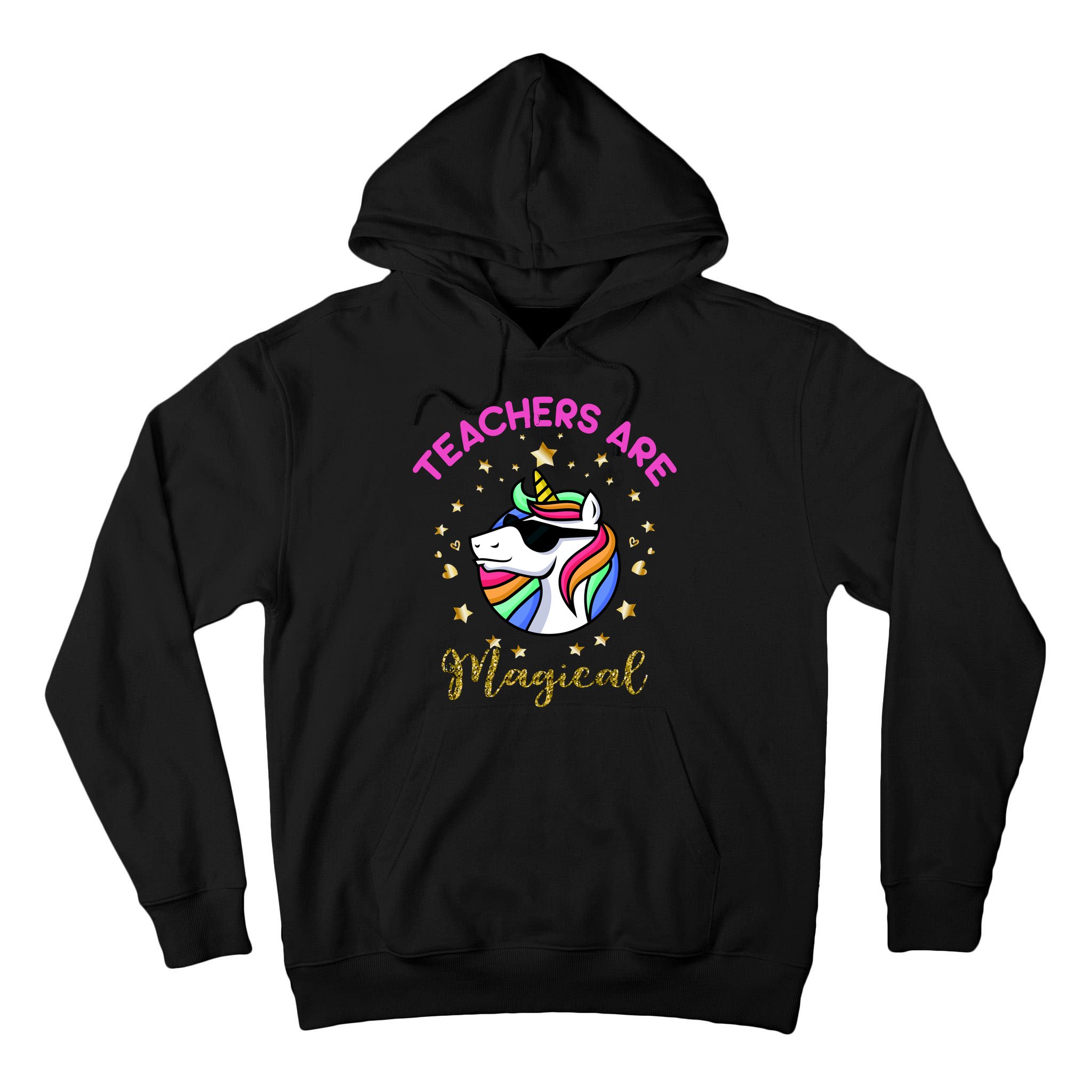 Teachers are Magical Funny Unicorn Tall Hoodie