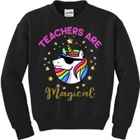 Teachers are Magical Funny Unicorn Kids Sweatshirt