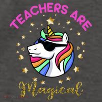 Teachers are Magical Funny Unicorn Vector Backpack
