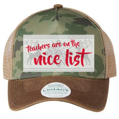 Teachers Are On The Nice List Christmas Legacy Tie Dye Trucker Hat
