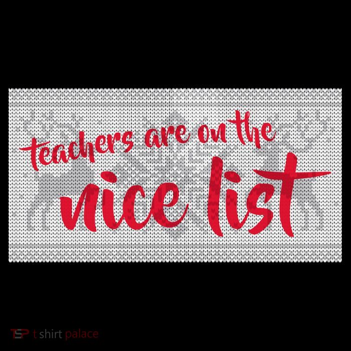 Teachers Are On The Nice List Christmas Bucket Hat