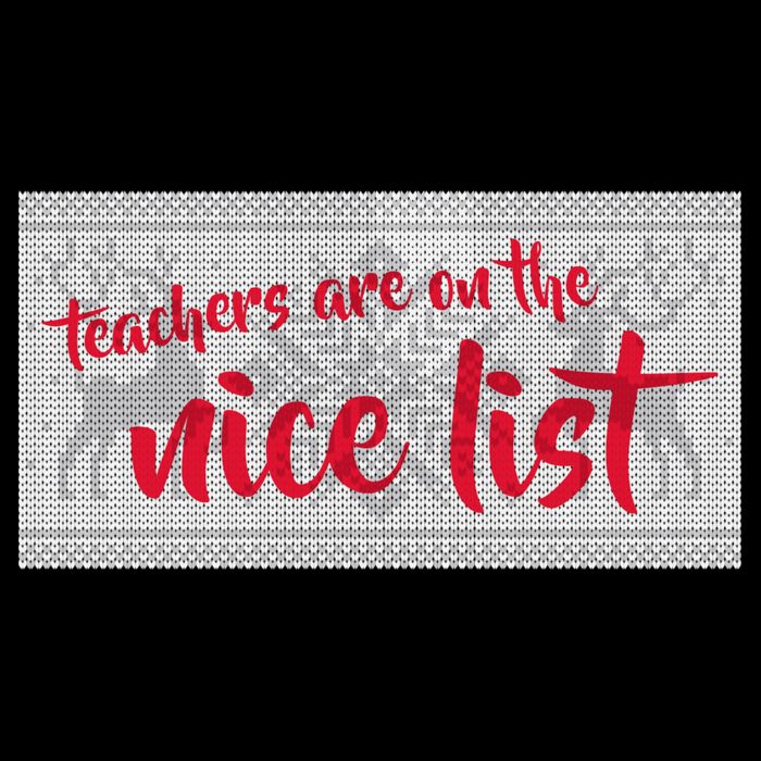 Teachers Are On The Nice List Christmas Crop Top