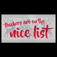 Teachers Are On The Nice List Christmas Wool Snapback Cap