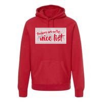 Teachers Are On The Nice List Christmas Premium Hoodie