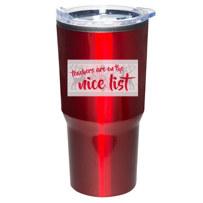 Teachers Are On The Nice List Christmas Tumbler