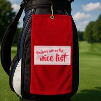 Teachers Are On The Nice List Christmas Golf Towel