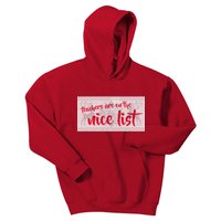 Teachers Are On The Nice List Christmas Kids Hoodie